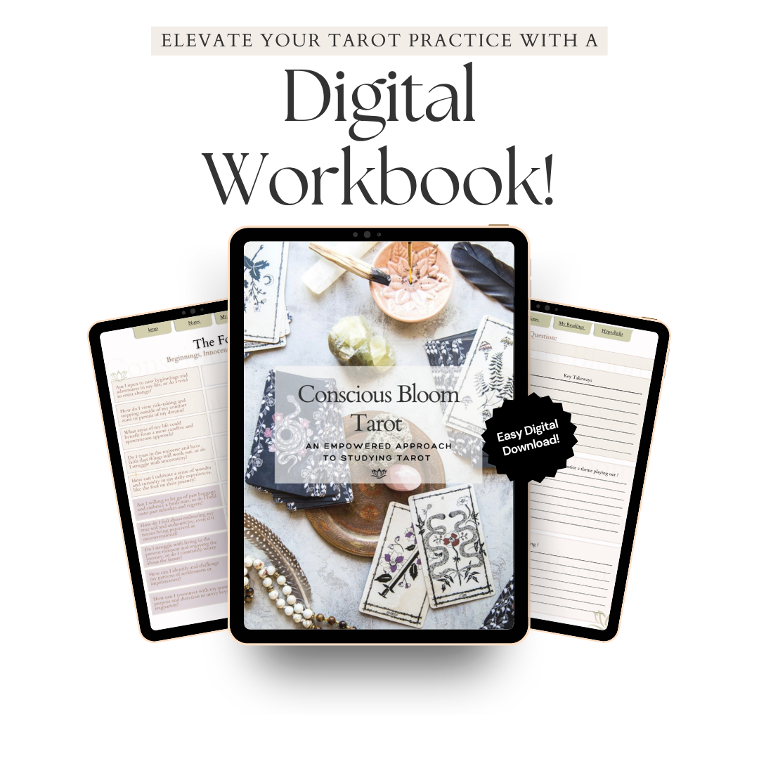 Conscious Bloom Tarot Workbook